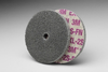 3M Scotch-Brite XL-UW Unitized Silicon Carbide Soft Deburring Wheel - Fine Grade - Arbor Attachment - 3 in Diameter - 1/4 in Center Hole - Thickness 1/4 in - 13716 - 048011-13716 - R. S. Hughes Company, Inc.