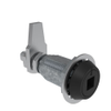 Vise Action® Compression Latch, Large Size, 8 mm Square Recess, Zinc Alloy, Powder Coat, Black - E3-2219-35 - Southco