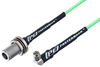 N Female Bulkhead to SMA Male Right Angle Low Loss Cable 48 Inch Length Using PE-P160LL Coax - PE3C5276-48 - Pasternack