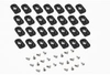 Small Enclosures - Plastic Enclosures - Industrial -- 1557FOOT2BK-24