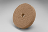 3M Scotch-Brite WW-WL Convolute Garnet Medium Deburring Wheel - Medium Grade - Arbor Attachment - 6 in Diameter - 1 1/4 in Center Hole - Thickness 2 in - 03002 - 048011-03002 - R. S. Hughes Company, Inc.