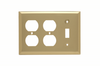 Combination Wall Plate, 1 Toggle Switch & 2 Duplex -- SB182PB - Image