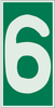 Brady Bradyglo B-347 Polyester / Polystyrene Rectangle Green IMO Evaluation Number Sign - 3 in Width x 6 in Height - Glow in the Dark - 59310 - 754476-59310 - R. S. Hughes Company, Inc.