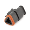 Amphenol Sine Systems AT06-3S-SR02BLK AT Connector Plug, Strain Relief with End Cap -- 38163