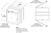 Wall Mount Straight Thru Welded Stainless Steel Single Doors Top Interlock Pass Thrus (a.k.a. Static Pass Box, Transfer Hatch, Pass Through Chamber, Specimen Cabinet, or Airlock) -- CAP18WTI-SST-12Wx12Hx12D - Image