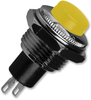 Switch, Pushbutton, Spst, 3A, 125Vac, Yellow; Switch Operation E-Switch - 15N8743 - Newark, An Avnet Company