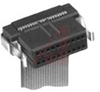 Connectors, ribbon cable receptacle, double row, 20 position - 70043023 - Allied Electronics, Inc.
