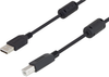 Cable, Usb 2.0 A-B Plug, 0.5M, Black; Connector A L-Com - 44AC0181 - Newark, An Avnet Company