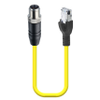 Fast Ethernet Cat5e, double-ended cord set, M12 male, - 0985 YM57530-Y 103 - Belden Inc.