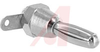 Connector; Banana Plug; 15 A; Brass; Berrilium Copper Spring; Nickel Plated - 70209838 - Allied Electronics, Inc.