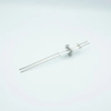 Power Feedthrough, 14,000 Volts, 15 Amps, 2 Pins, 0.092″ Nickel Conductors, 1.18″ QF / KF Flange - A0781-1-QF - MPF Products, INC.