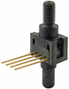 24PC Series, uncompensated/unamplified, differential, ±250 psi 1x4 SIP 15,2 mm [0.60 in] long, M5 thread port -- 24PCGNH6D - Image