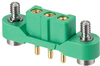 3 Pos. Female SIL Vertical Throughboard Conn. Jackscrews - M300-FV10345F2 - Harwin Plc