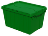 Akro-Mils Keepbox 12 gal 65 lb Green Industrial Grade Polymer Attached Lid Container - 21 1/2 in Length - 15 in Width - 12 1/2 in Height - 39120 GREEN -- 39120 GREEN - Image