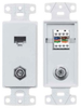 Datacommunication Face Plate with Jack - NS785W - Hubbell Incorporated