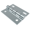 Surface Mount Hinge, 62.5 mm size, with Mounting Holes, Steel, Blue Zinc plated - N6-DHIM-6348 - Southco