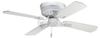 42" Hugger Fan, White with White Blades - P2524-30 - bulbs.com