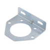 Pollak 11-771 Trailer Connector Bracket, Silver, Use with 7-Way Sockets - 37601 - Waytek, Inc.