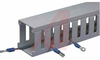 Type G Wide Finger Slotted Duct, PVC,3in X 4in X 6ft,LGRY - 70044184 - Allied Electronics, Inc.