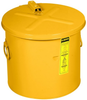 Justrite Yellow 8 gal Safety Can - 13 in Height - 13.75 in Overall Diameter - 697841-01069 - 697841-01069 - R. S. Hughes Company, Inc.