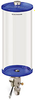 Blue Color Key, Clear View Single Feed Electro Lubricator, 1 gal Acrylic Reservoir, 1/2” Male NPT, 24VDC - B5160-128AB024D4BW - Oil-Rite Corp.