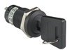 SWITCH KEYLOCK 3POS SPDT 3A 250V - CKM13EFW01-006 - NKK Switches