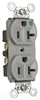 Duplex/Single Receptacle -- 8300-HGRY - Image