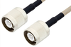 SC Male to SC Male Cable 12 Inch Length Using RG141 Coax - PE34439-12 - Pasternack