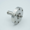 Type-N Coaxial Feedthrough, 1 Pin, Grounded Shield, Double-Ended, 2.75″ Conflat Flange, Without Air-side Connector - A2262-2-CF - MPF Products, INC.