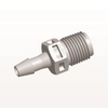 Threaded Connector, Barbed, Natural - N4S5 - Qosina Corp.