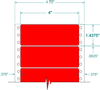 Fluorescent Address Label - Pinfeed - 161605 - Western Numerical Control