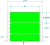 Fluorescent Address Label - Pinfeed - 161504 - Western Numerical Control