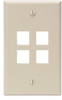 QuickPort Wallplates - 41080-4IP - Leviton Manufacturing