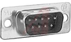 AMPLIMITE HDP-20 Plug, Solder Cup, 9 Position, Full Metal Shell, 20 AWG - 70041507 - Allied Electronics, Inc.