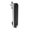 Multipoint Compression Latch, Steel Mounting Hardware, Locking, Bellcore 216 Key with Padlock Hasp, Universal Swing, Zinc Alloy, Black -- CR-19-55-15 - Image