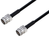 Fire Rated 4.3-10 Female to 4.3-10 Female Low PIM Cable 50 cm Length Using SPF-250 Coax Using Times Microwave Parts - PE3C6348-50CM - Pasternack