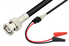 BNC Male to Mini Alligator Clip Cable 48 Inch Length Using 75 Ohm RG59 Coax -- PE33548-48