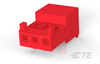 MTA-100 Connector, Receptacle, 3 Pos., Closed End, IDC, 22 AWG, Red - 70043027 - Allied Electronics, Inc.