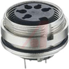 connector,circular din,female recept,rear mount,shielding,pcb pins,7 cont,ip68 - 70151306 - Allied Electronics, Inc.