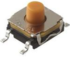 Switch Tactile N.O. SPST Round Button J-Bend 0.05A 32VDC 1VA 100000Cycles 4.5N SMD T/R -- 174-KSC461JST1LFS - Image