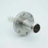 MS Series, Multipin Feedthrough, 4 Pins, 700 Volts, 10 Amps per Pin, 0.056″ Dia Conductors, w/ Air-side Connector, 2.75″ Conflat Flange - A0193-4-CF - MPF Products, INC.