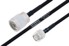 MIL-DTL-17 N Male to TNC Male Cable 100 cm Length Using M17/84-RG223 Coax - PE3M0044-100CM - Pasternack