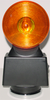 Battery Powered Strobe Light - Hazard Flashing Lights with Magnetic Base - AMBER LENSES - HDFL-AA - HDFL-AA - Larson Electronics LLC