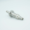 SHV-5 Coaxial Feedthrough, 1 Pin, Floating Shield, Double-Ended, 1.33″ Conflat Flange - A6757-1-CF - MPF Products, INC.
