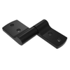 Constant Torque Hinge, Asymmetric, Forward Torque 1.13 N-m , Reverse Torque 0.68 N-m , Rivet / Screw , Zinc Alloy, Black - ST-8A-100FA-50 - Southco