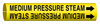 Brady Bradysnap-On Black on Yellow Plastic Snap-On Pipe Marker - 1 1/4 in Character Height - Printed Msg = MEDIUM PRESSURE STEAM with Right Arrow - 4095-D - 754476-41722 - R. S. Hughes Company, Inc.