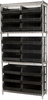 Shelving, Wire Shelving Kit, 14x36x74, 18 Bins -- AWS143630250K - Image