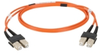 Multimode, 50-Micron Duplex Fiber Optic Cable, PVC, SC-SC, 1-m (3.2-ft.) - EFN6025-001M - Visual Sound, Inc.