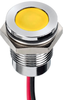 Led Panel Indicator, Yellow, 14Mm, 12Vdc Rohs Compliant Apem - 65AH9428 - Newark, An Avnet Company