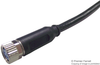 Sensor Cable, Amp, M8 Sensor Straight 4 Position Receptacle, Free / Stripped End, 1.5 M, 4.9 Ft Rohs Compliant Te Connectivity - 49Y4396 - Newark, An Avnet Company